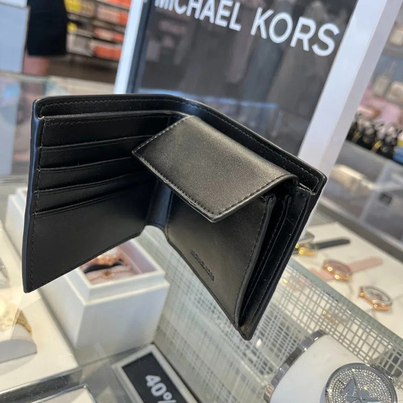 Michael kors Cooper Billfold With Coin Pocket 36U9LCRF3B Black - Picture 8 of 9